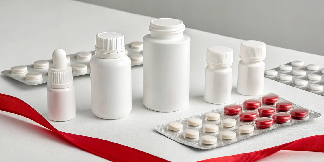 The best blood circulation pills in various bottles and blister packs.